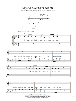 page one of Lay All Your Love On Me (Easy Piano)