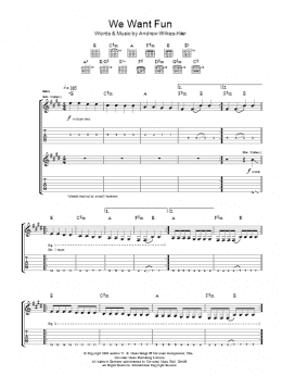 page one of We Want Fun (Guitar Tab)