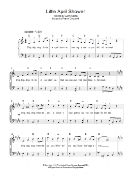 page one of Little April Shower (Easy Piano)