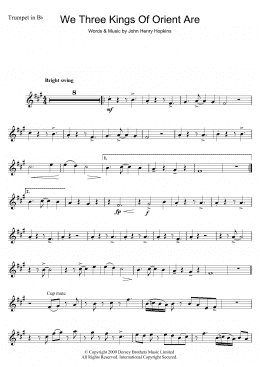 page one of We Three Kings Of Orient Are (Trumpet Solo)