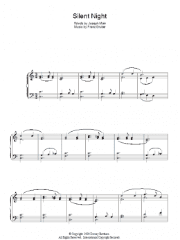 page one of Silent Night (Piano Solo)