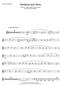 page one of Mistletoe And Wine (Tenor Sax Solo)