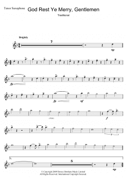 page one of God Rest Ye Merry, Gentlemen (Tenor Sax Solo)