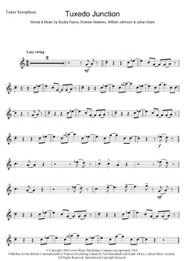 page one of Tuxedo Junction (Tenor Sax Solo)