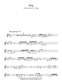 page one of Sing (Lead Sheet / Fake Book)