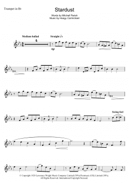 page one of Stardust (Trumpet Solo)