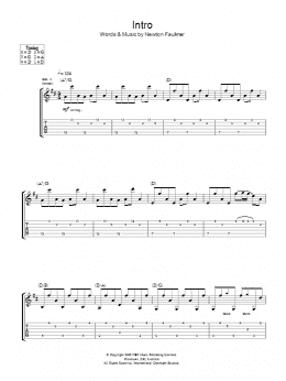 page one of Intro (Guitar Tab)