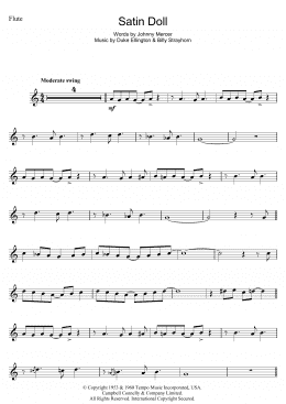 page one of Satin Doll (Flute Solo)