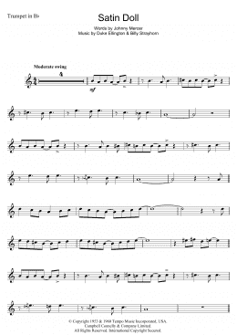 page one of Satin Doll (Trumpet Solo)