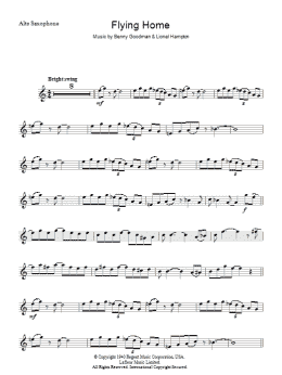 page one of Flying Home (Lead Sheet / Fake Book)