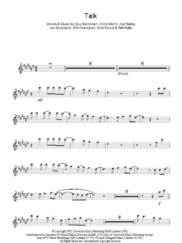 page one of Talk (Lead Sheet / Fake Book)