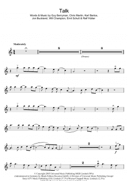 page one of Talk (Violin Solo)