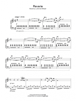 page one of Reverie (Piano Solo)