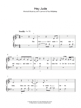 page one of Hey Jude (Easy Piano)