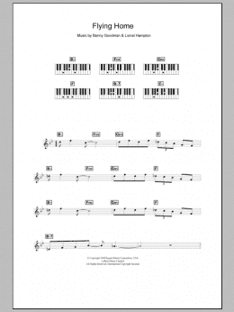 page one of Flying Home (Piano Chords/Lyrics)