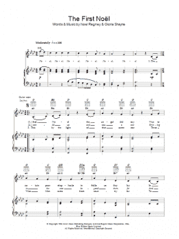 page one of The First Noel (Piano, Vocal & Guitar Chords)