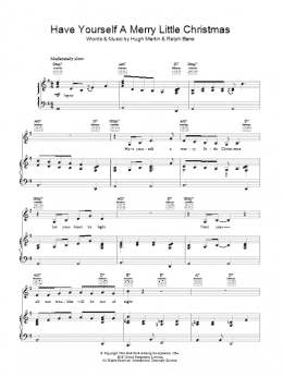 page one of Have Yourself A Merry Little Christmas (Piano, Vocal & Guitar Chords)