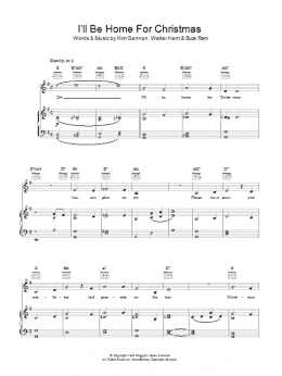 page one of I'll Be Home For Christmas (Piano, Vocal & Guitar Chords)