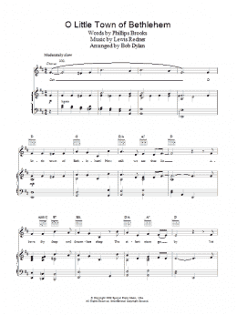 page one of O Little Town Of Bethlehem (Piano, Vocal & Guitar Chords)