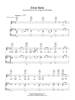 page one of Silver Bells (Piano, Vocal & Guitar Chords)