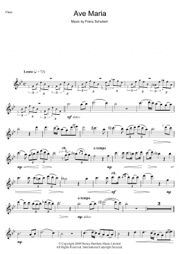 page one of Ave Maria (Flute Solo)