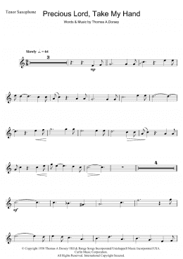 page one of Precious Lord, Take My Hand (Take My Hand, Precious Lord) (Tenor Sax Solo)