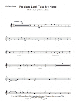 page one of Precious Lord, Take My Hand (Take My Hand, Precious Lord) (Alto Sax Solo)