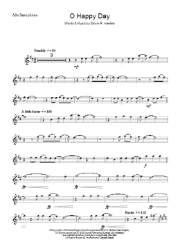 page one of Oh Happy Day (Lead Sheet / Fake Book)