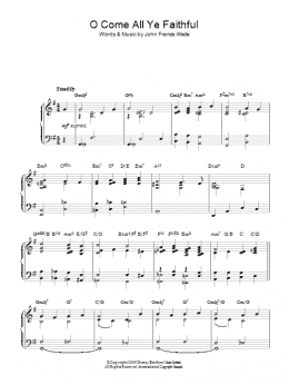 page one of O Come, All Ye Faithful (Adeste Fideles) (Piano Solo)