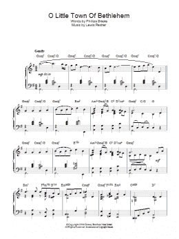 page one of O Little Town Of Bethlehem (Piano Solo)