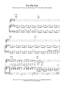 page one of Cry Me Out (Piano, Vocal & Guitar Chords (Right-Hand Melody))