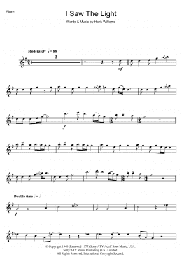 page one of I Saw The Light (Flute Solo)