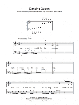 page one of Dancing Queen (Easy Piano)