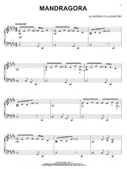 page one of Mandragora (Piano Solo)