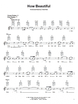 page one of How Beautiful (Easy Guitar)