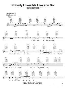 page one of Nobody Loves Me Like You Do (Easy Guitar)