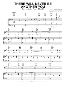 page one of There Will Never Be Another You (Piano, Vocal & Guitar Chords (Right-Hand Melody))