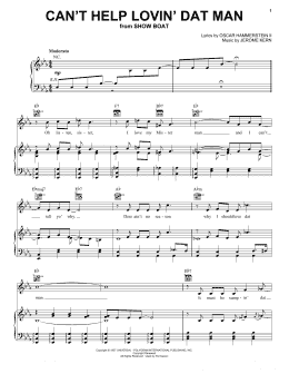 page one of Can't Help Lovin' Dat Man (Piano, Vocal & Guitar Chords (Right-Hand Melody))