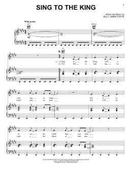 page one of Sing To The King (Piano, Vocal & Guitar Chords (Right-Hand Melody))