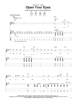 page one of Open Your Eyes (Guitar Tab)