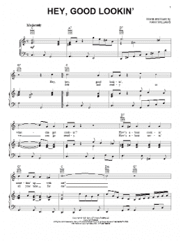 page one of Hey, Good Lookin' (Piano, Vocal & Guitar Chords (Right-Hand Melody))