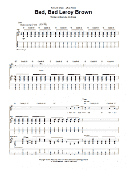 page one of Bad, Bad Leroy Brown (Guitar Tab)