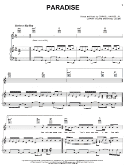 page one of Paradise (Piano, Vocal & Guitar Chords (Right-Hand Melody))