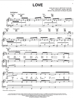 page one of Love (Piano, Vocal & Guitar Chords (Right-Hand Melody))