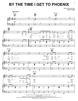 page one of By The Time I Get To Phoenix (Piano, Vocal & Guitar Chords (Right-Hand Melody))