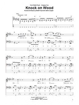 page one of Knock On Wood (Bass Guitar Tab)