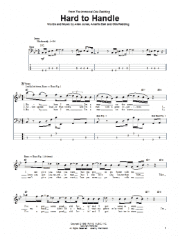 page one of Hard To Handle (Bass Guitar Tab)