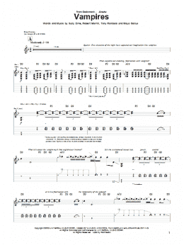 page one of Vampires (Guitar Tab)