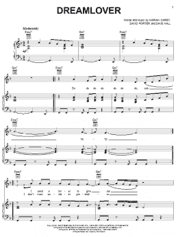 page one of Dreamlover (Piano, Vocal & Guitar Chords (Right-Hand Melody))