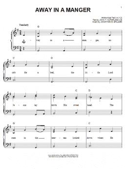 page one of Away In A Manger (Easy Piano)